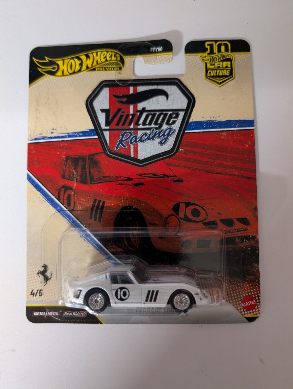 2026 Hot Wheels Premium Vintage Racing Ferrari 250 GTO Car Culture